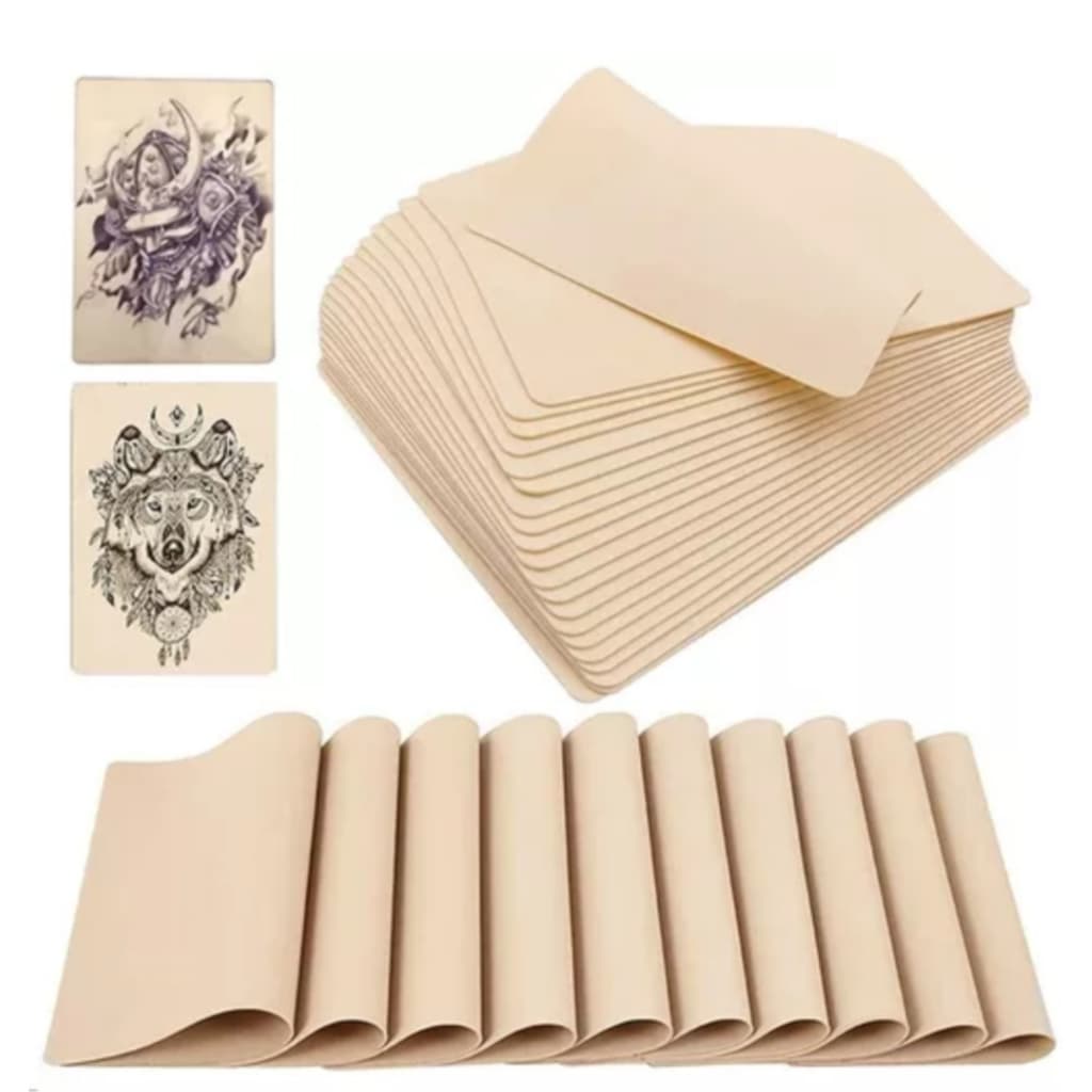 Kit Pele Artificial Treino Tattoo Tatuagem Microblading Micropigmentação