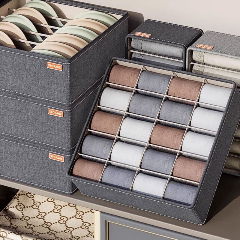 Caixa de armazenamento de roupas/roupas íntimas/meias organizadas Compartimentos De Gaveta  ND-11/12/13