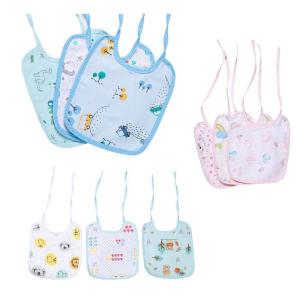 BABADOR FLANELADO E PASTIFICADO ESTAMPADO KARINHO PAPI KIT C/3 UN- BEBÊ - QUALIDADE E CONFORTO!