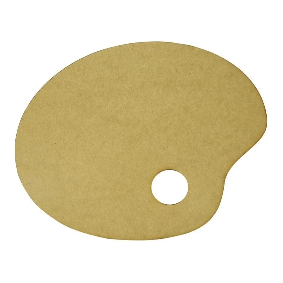 Kit Paletas de Pintura de MDF CRU ( PP - 16x12,5cm ) - Lembrancinha Ideal
