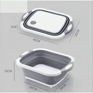 Bacia Retrátil e Tábua de Corte Muito Útil Fácil de Guardar—Runtoo Home&Living Store