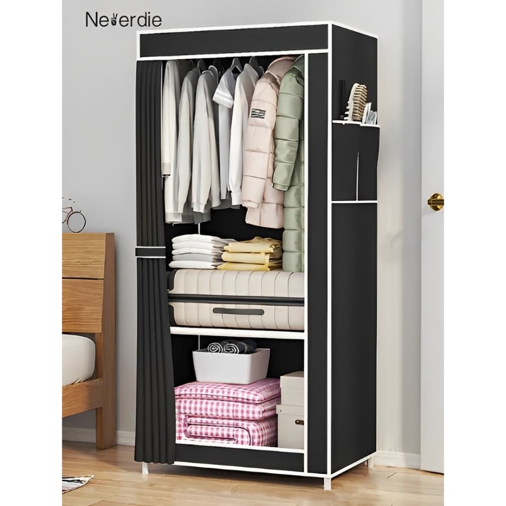 Guarda Roupa Dobrável Roupeiro Portátil Pequeno 56*44*146