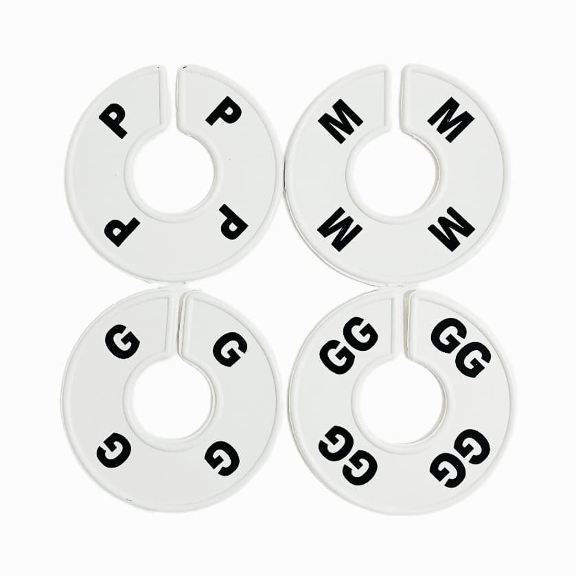 Kit divisor de arara tamanhos P,M,G,GG