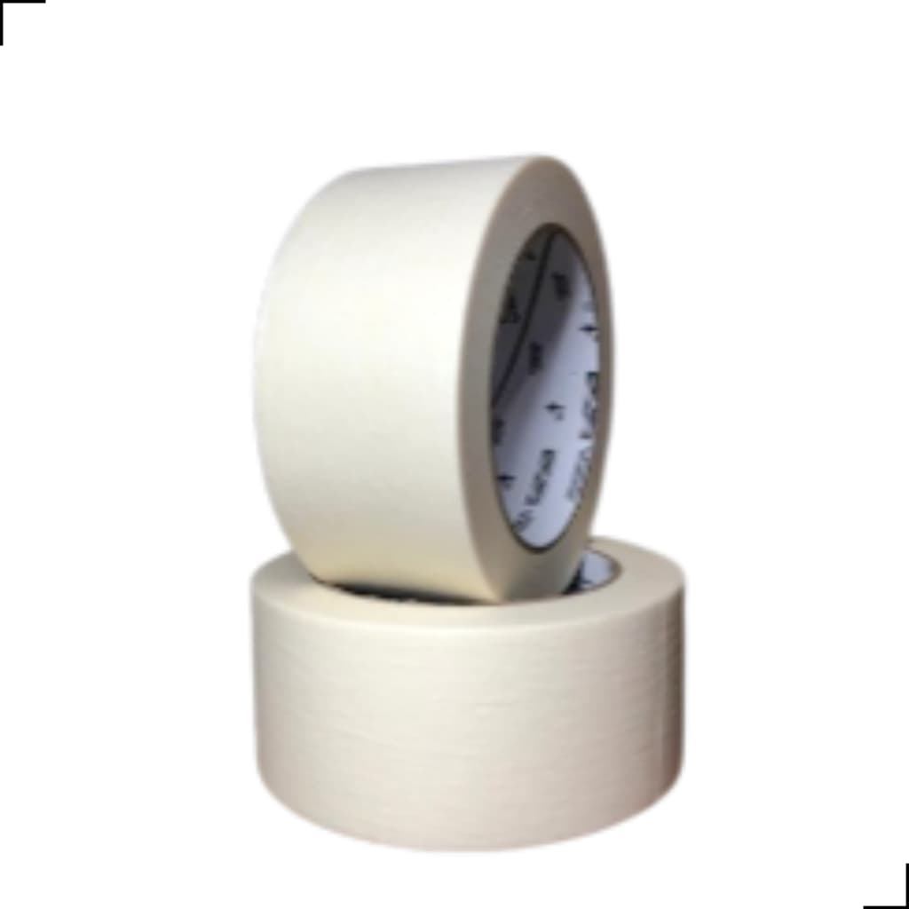 Fita Adesiva Crepe Branca Pintura uso Geral Vários Tamanhos Cola Forte (18x50m / 24x50m / 45x50m)