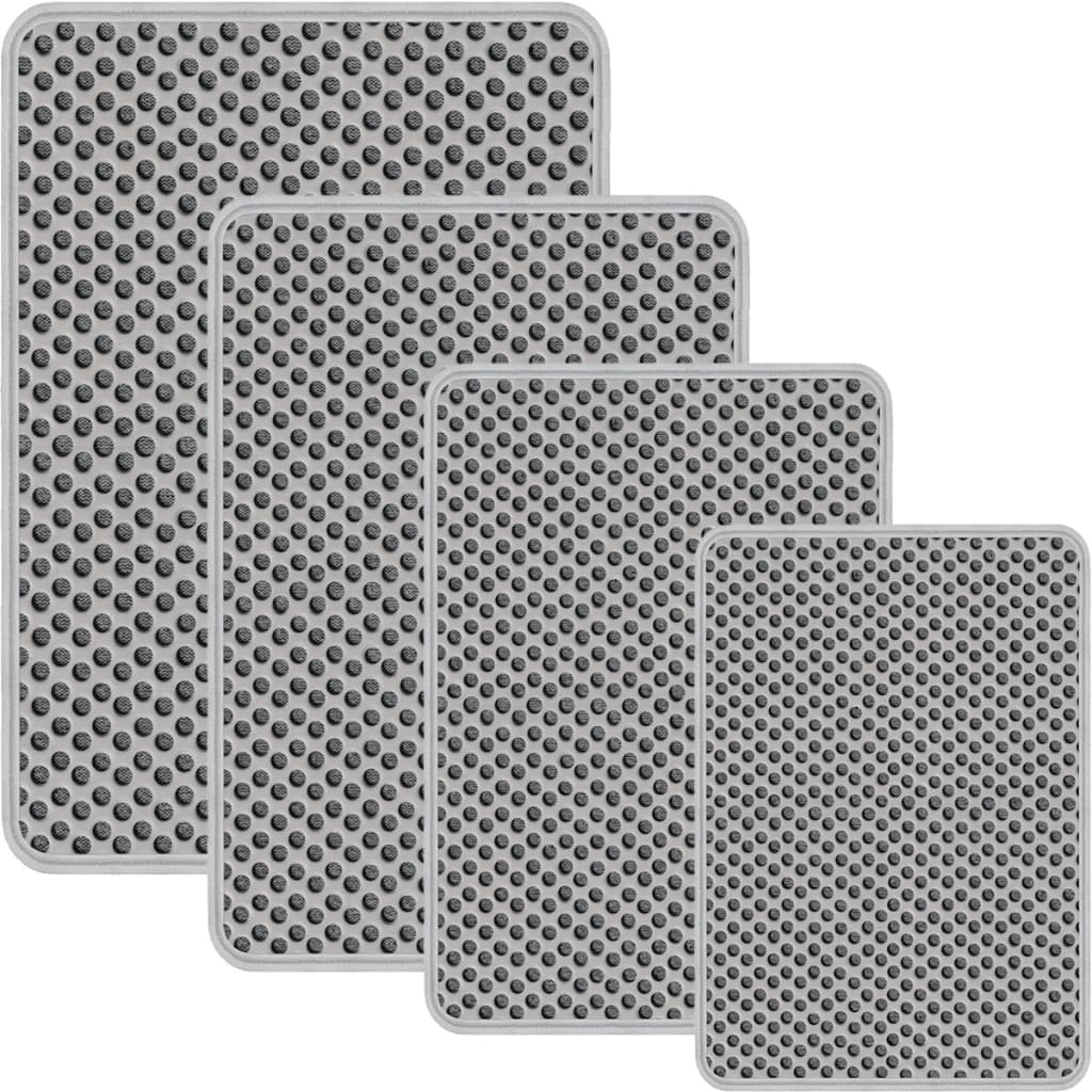 Tapete Higiênico Coletor De Areia Para Gatos Diversos Tamanhos - Cores Preto e Cinza