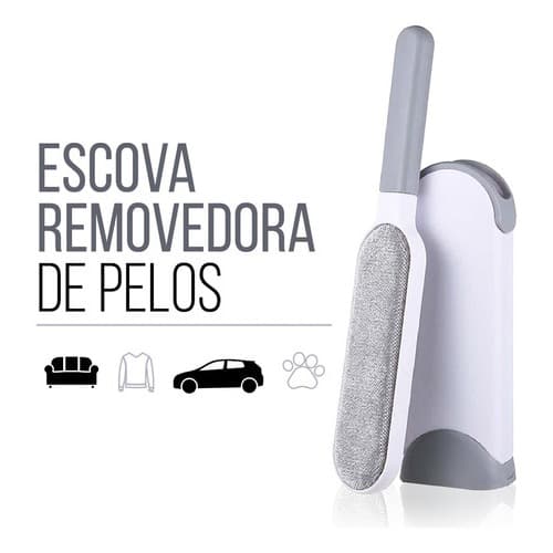 Escova Mágica Removedora Tira Pelos Fácil Pet Cama Sofa Roupas