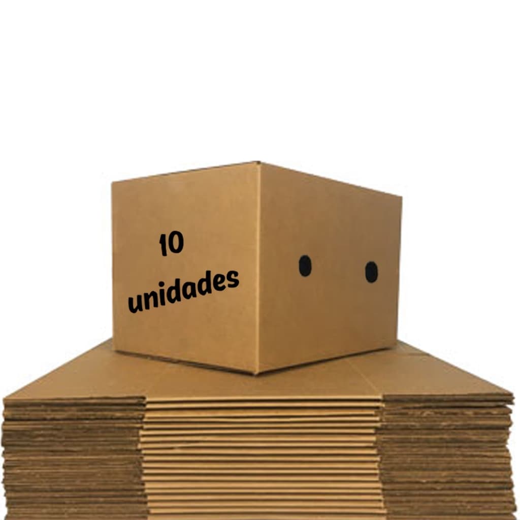 Kit 10 Caixas Grande Papelão Mudança Embalagem