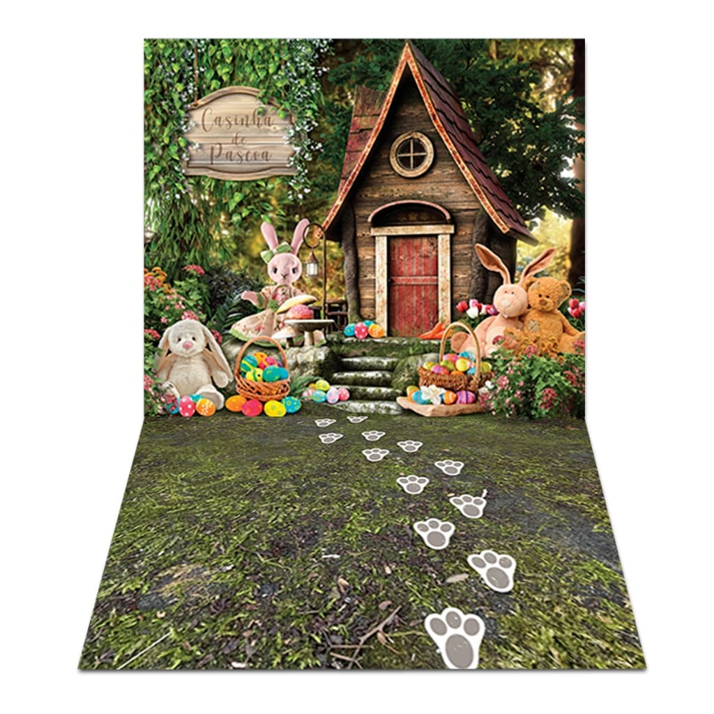 Fundo Fotográfico Páscoa Cenário Newborn em Tecido PN-01057