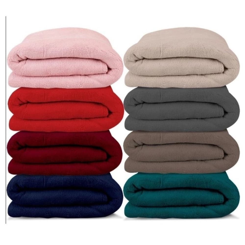 Cobertor Coberta Manta Mantinha Casal Microfibra Lisa Oferta.