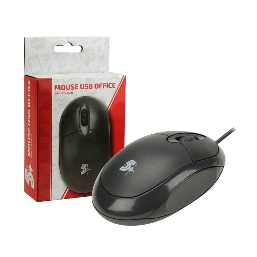 Mouse USB com fio 1000dpi