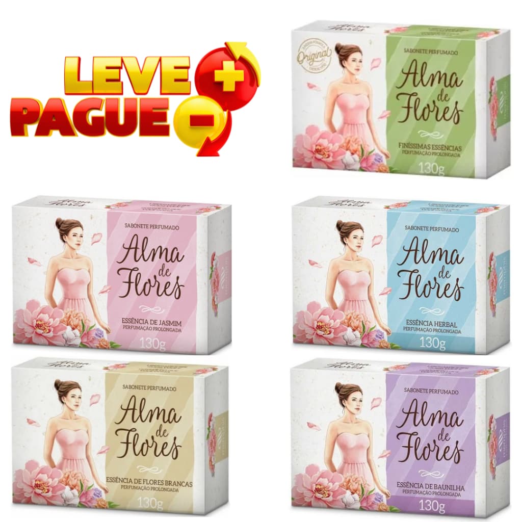 MEMPHIS SABONETE PERFUMADO ALMA DE FLORES 3X130G