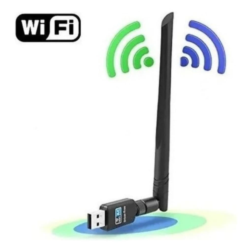 Antena Wifi Adaptador USB Receptor Wireless 1800Mbps - Antena WiFi para Rede Sem Fio Pc E Notebook