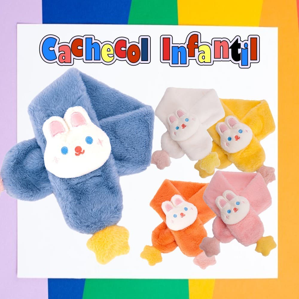 Cachecol Infantil Quente Fashion Para 2-16 Anos KL0047