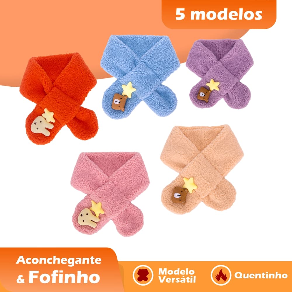 Cachecol Infantil Quente Fashion Para 2-16 Anos KL0047