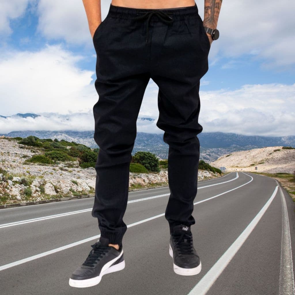 Calça Jogger Masculina Adulto Slim Moda Direto da Fábrica Joger Academia Com Punho novidade