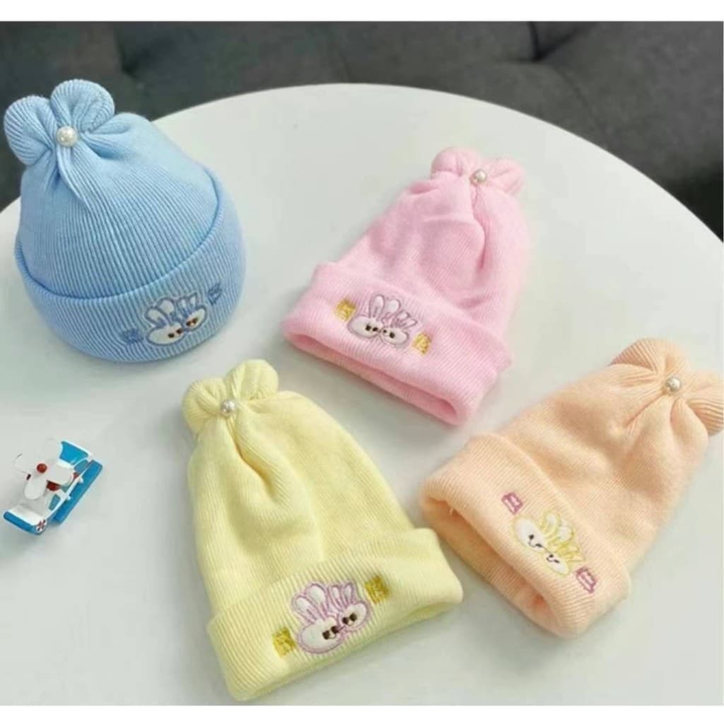 Touca Infantil Para Bebê de 0 Meses á 1 Ano Para Meninos e Meninas Recém Nascido Forrada Quentinha Para Inverno