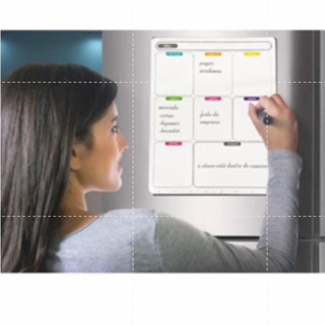 Magnético Geladeir planner organizador com caneta que escreve e apaga Imã