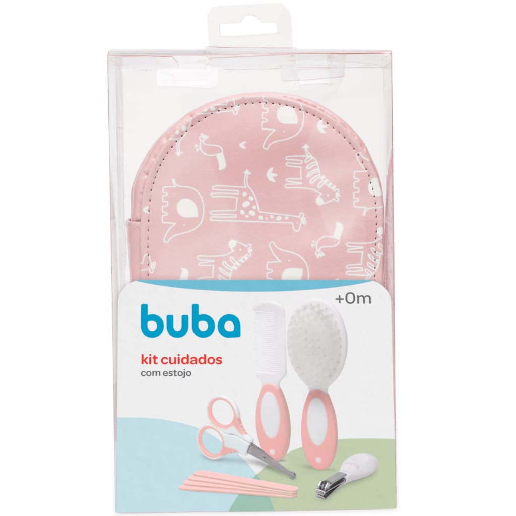 Kit de Cuidados com Estojo - Buba - Rosa