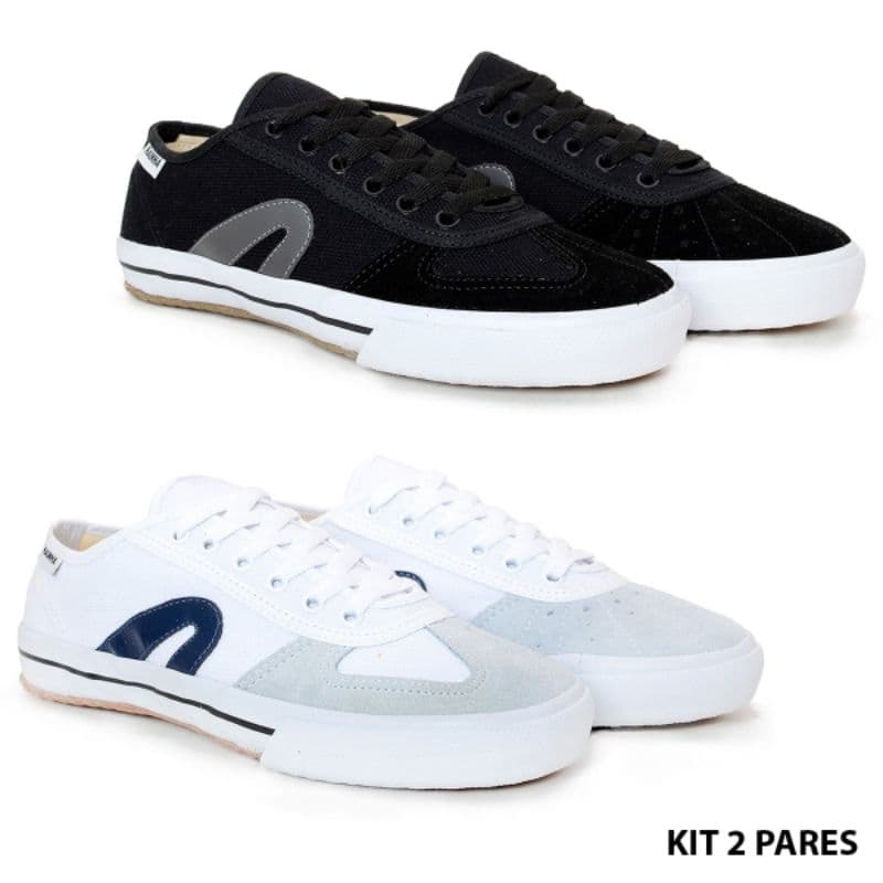 tênis chuteira futsal Rainha kit 2 capoeira, vôlei, salão, academia, Esporte.