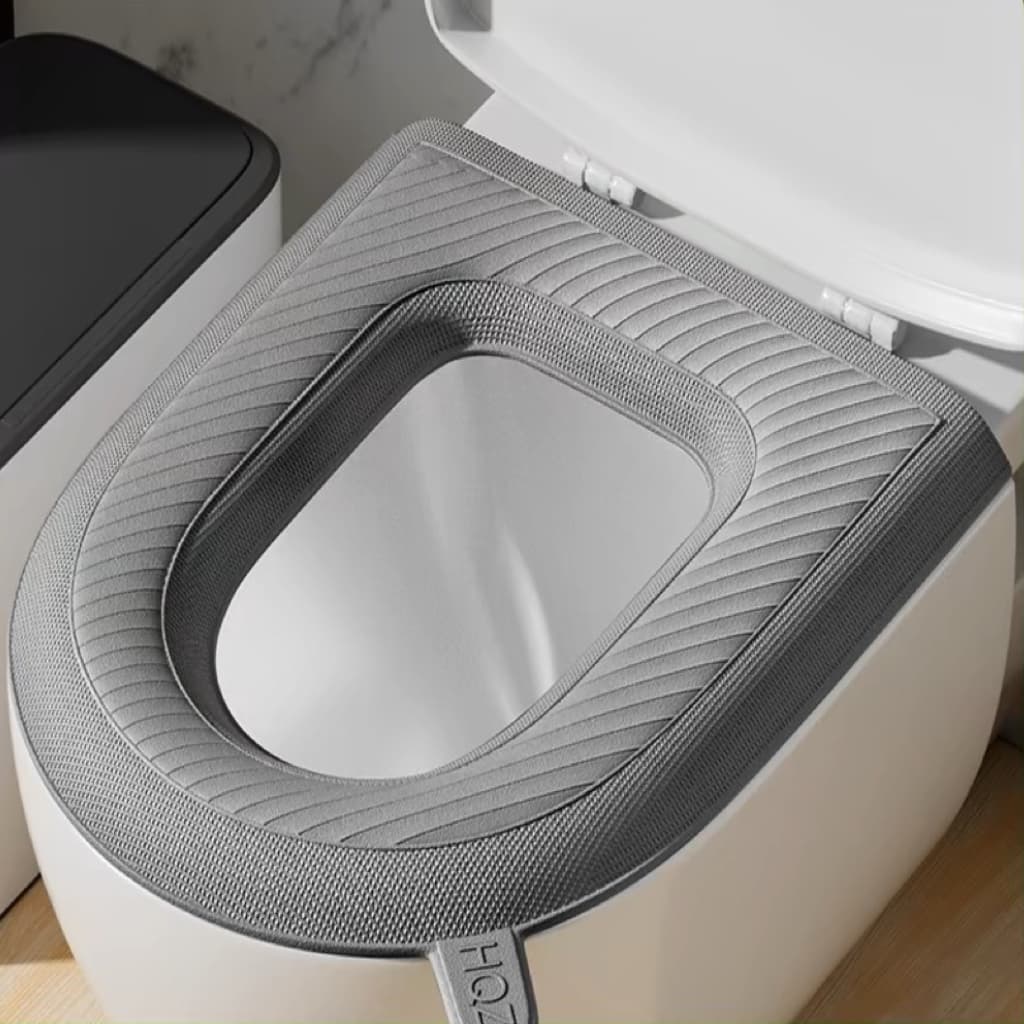Capa De Assento De Vaso Sanitário Almofada Sanitária Confortável Lavável Para Banheiro
