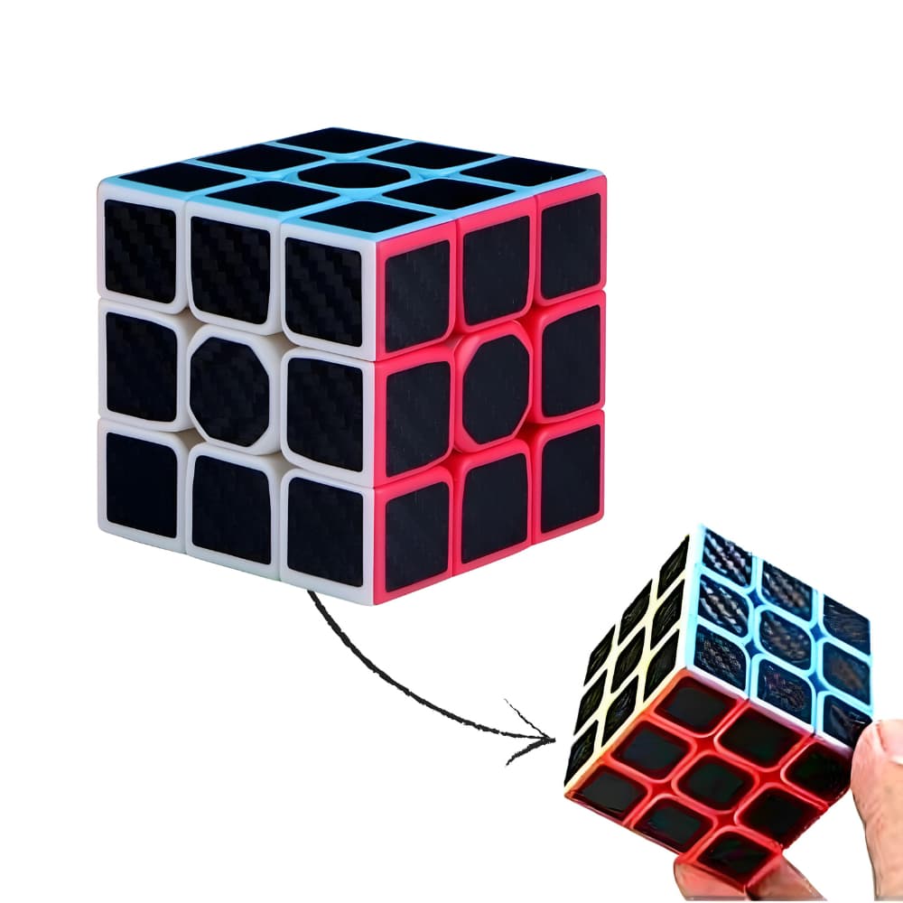 Cubo Mágico Profissional 3x3x3 Fanxin Black Carbon