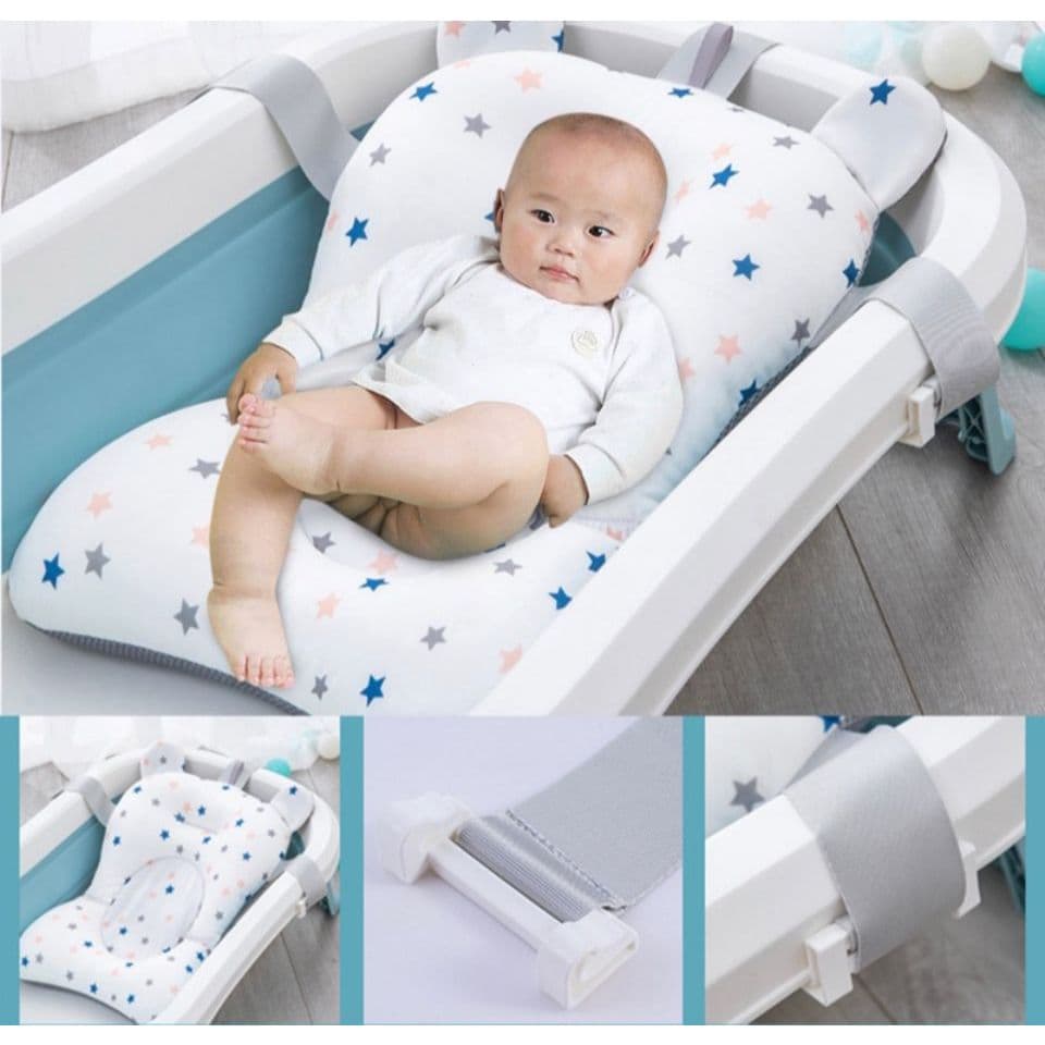 Almofada De Banho Com Cinto Para Bebê Infantil Banheira - Envio Já!