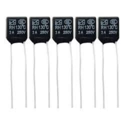 Kit com 05 Fusíveis Térmico 2A 130º