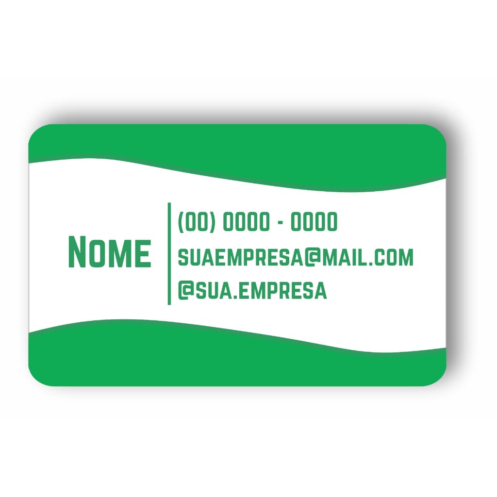 Carteirinha Personalizada em PVC frente e verso + Arte Grátis