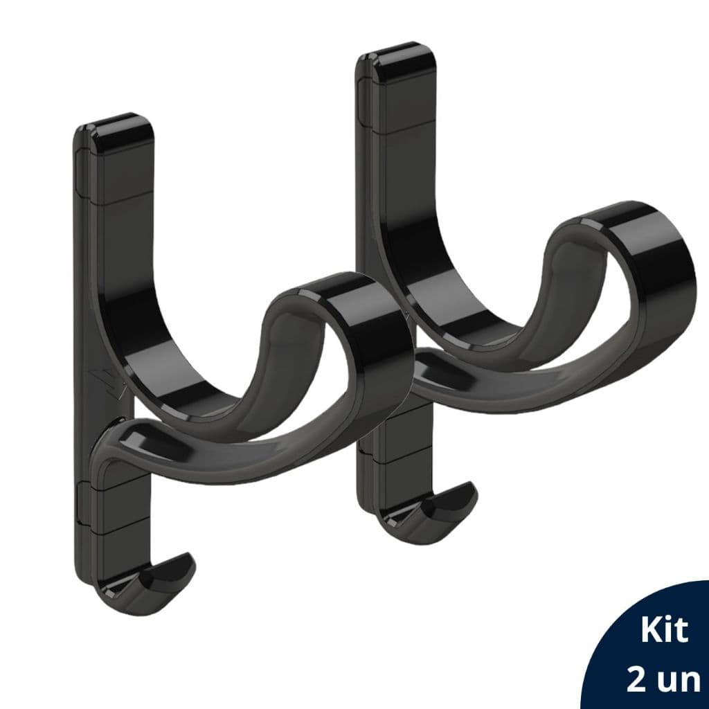 Kit 2 Suporte De Parede Para Pendurar Capacete Jaqueta Luva Mochila Bolsa Toalha e Acessórios