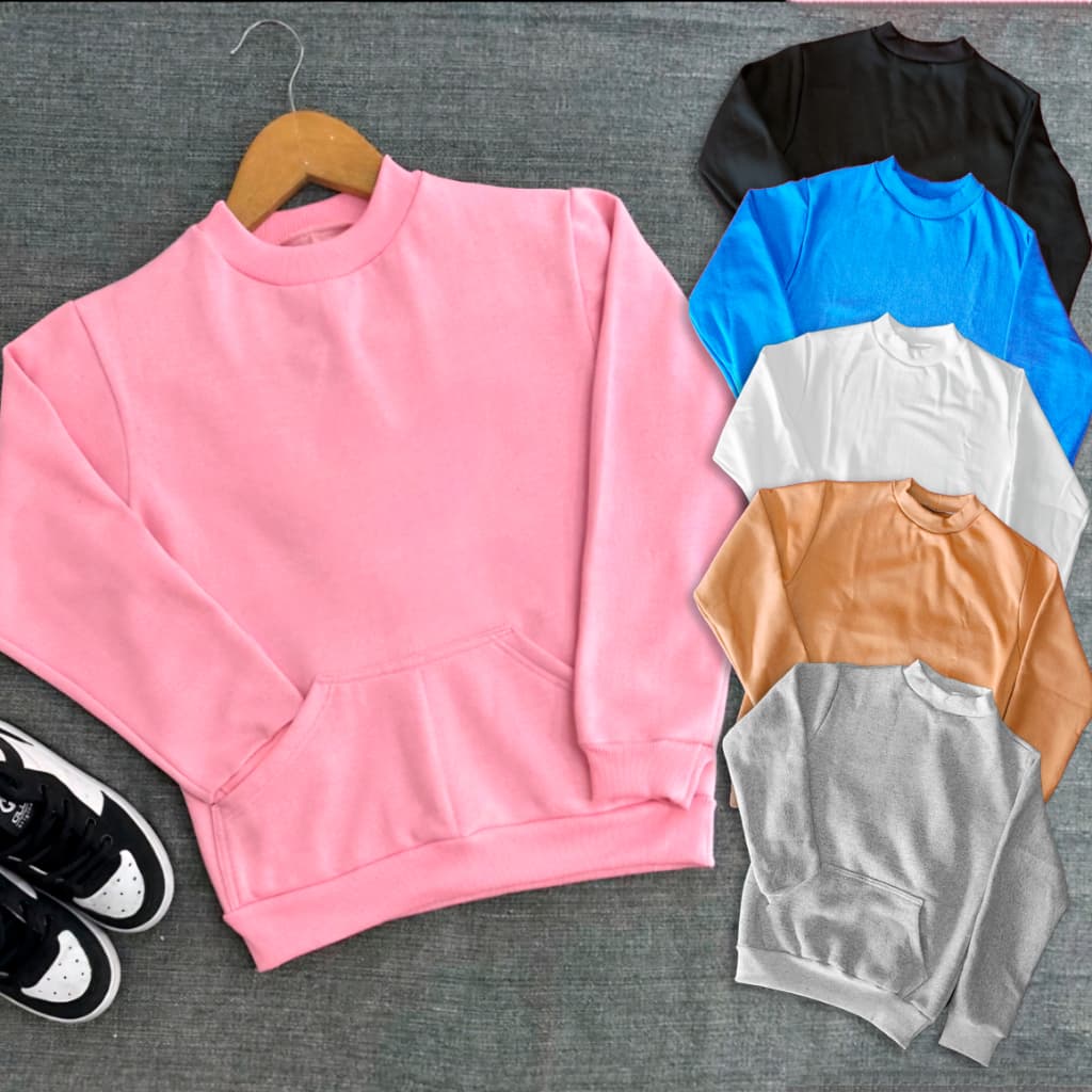 Blusa de moleton infantil