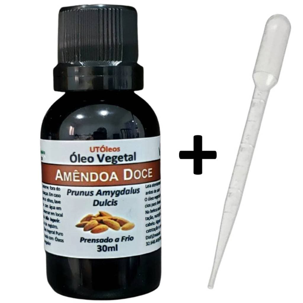 Óleo Vegetal De Amêndoas Doces 30ml - 100% Natural
