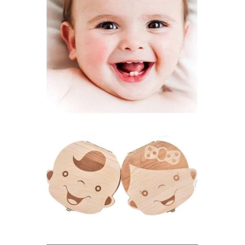 Estojo Infantil. Porta Dente De Leite em Madeira.