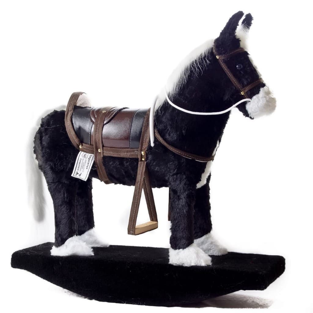 cavalo cavalinho brinquedo de menino balanço gangorra madeira Pelucia ponei