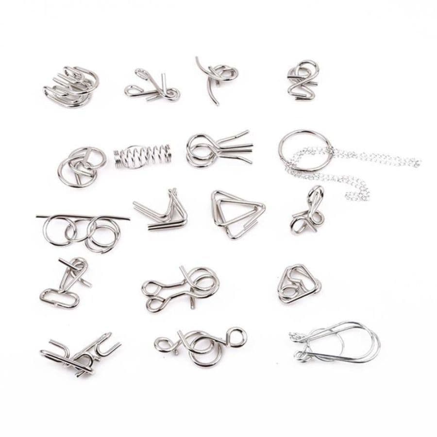 Jogo De Argolas Mágicas 3D De Metal KIT 2 Unidades BLH85