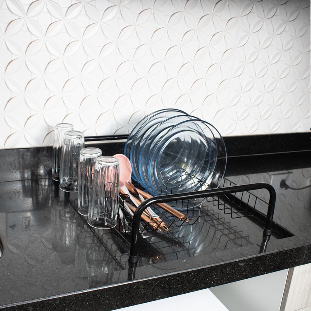 Escorredor De Louças Cama Seca 13 pratos Porta Copos Cozinha