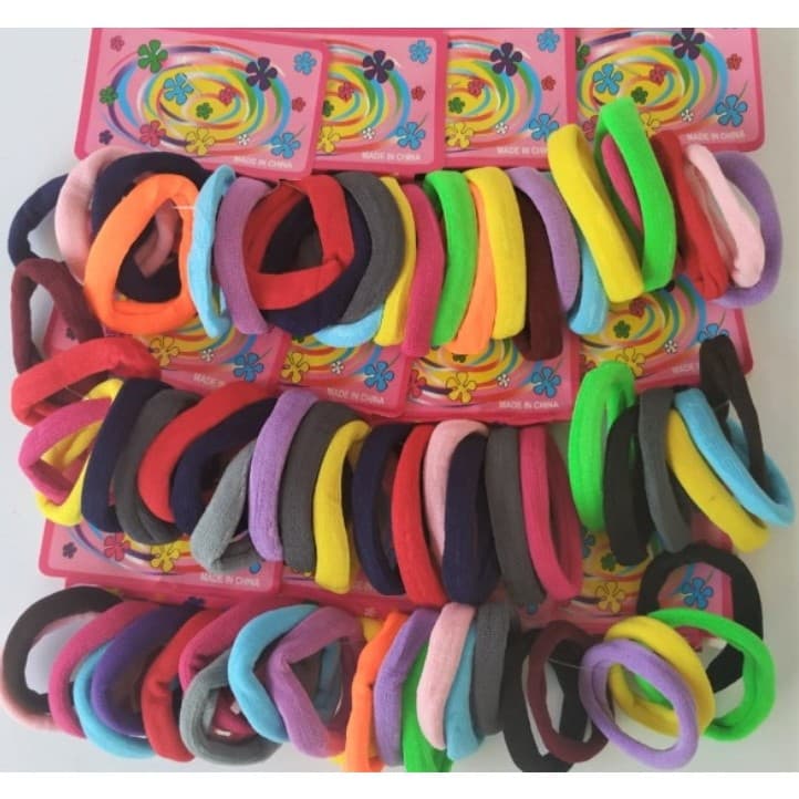 DAGUAN KIT 72/144/216/360unidades Médio Xuxinha para cabelo de Meia e elástico para cabelo Scrunchie