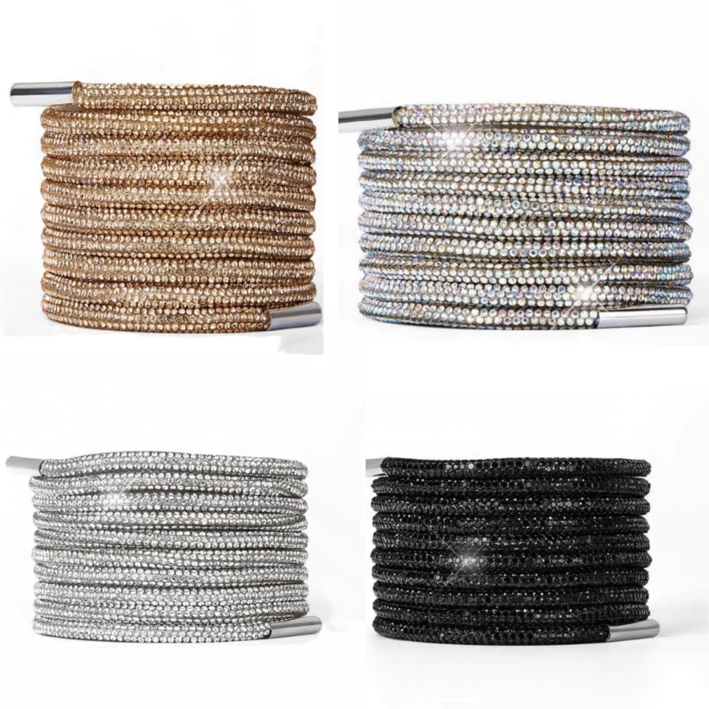 Cadarço de Strass Brilhante com Ponteira de metal Envio expresso