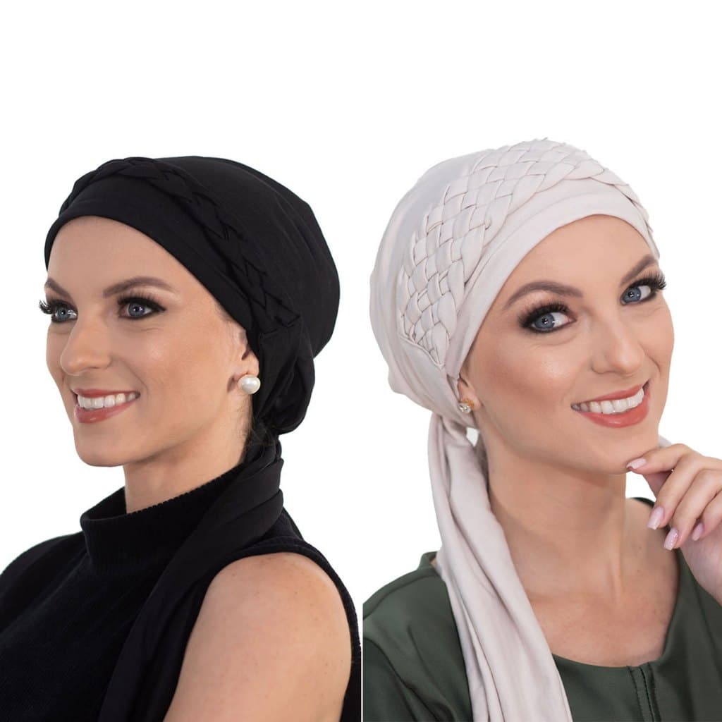 Kit de Turbantes Toucas e Acessórios Quimioterapia Alopécia