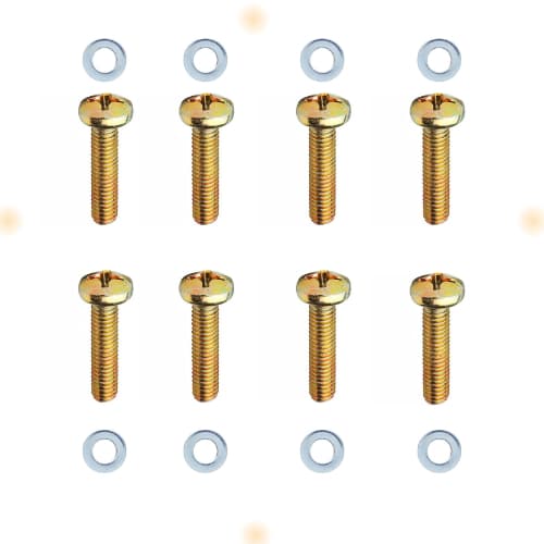 12 Parafusos Pé Base Tv Universal Todas as Marcas (são 3 kits de parafusos diferente + 4 arruelas)