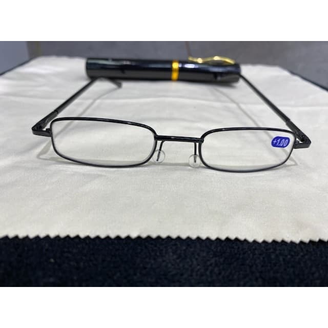 Óculos de caneta perto leitura pequena metal masculino feminino unisex