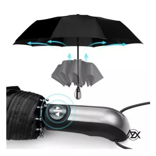 Guarda Chuva Abre E Fecha Automático Contra Vento Reforçado
