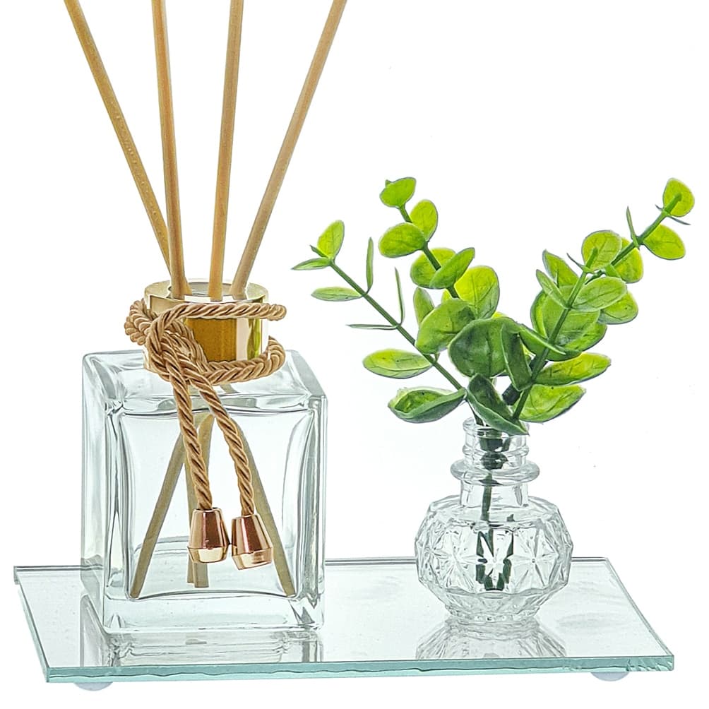 Mini Aromatizador Dourado Bandeja Enfeite Decorativo Sala Escritorio Lavabo Presente