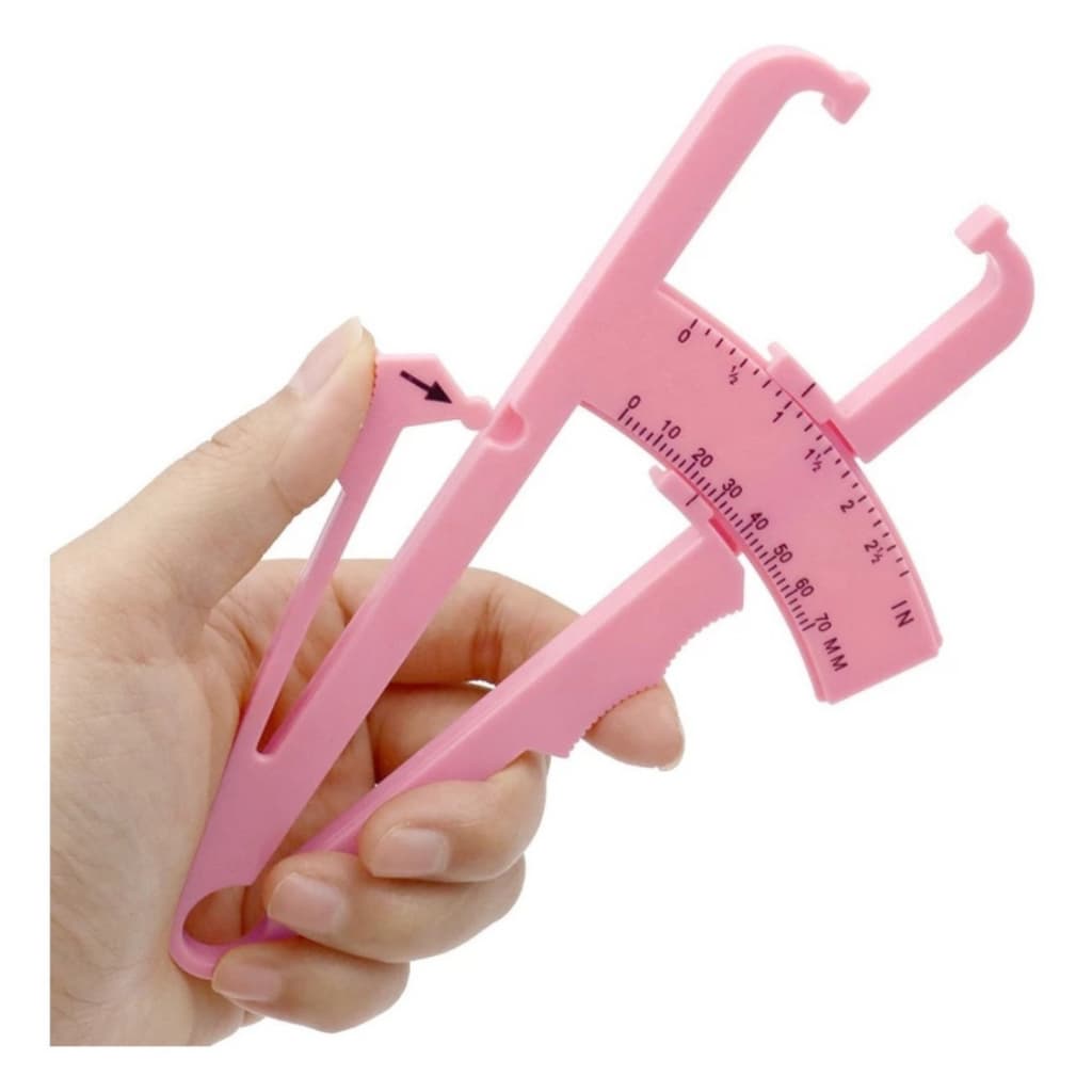 Adipômetro Manual Até 60 Mm Com Manual E Tabela Porcentagem métrica corporal medição gordura