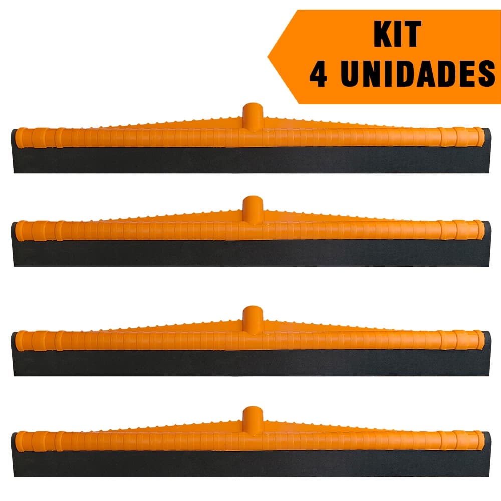 Kit 4 Rodo De Plástico Puxa E Seca 60cm Super Reforçado