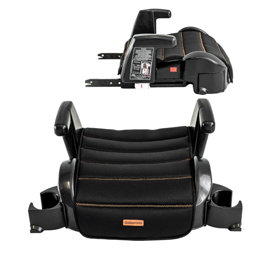 Assento De Carro Infantil Elevação Galzerano Para Bebê Instalação Convencional Ou Isofix Fix Crianças Até 36kg