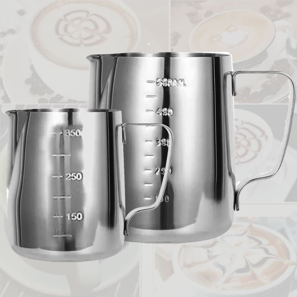 Jarra Leiteira Latte Art Aço Inox 350ml 600ml Café Cafeteira Cremeira Pitcher