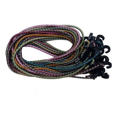 kit 10 uni Elástico de Bagageiro 1,5 m / de Moto - Ponta de Plástico - cores sortidas