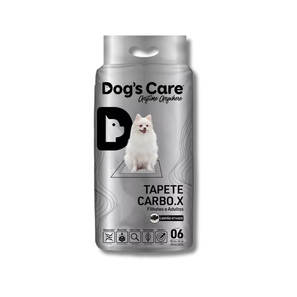 Tapete Higiênico para Cães Dogs Care Carbox - 90x60 cm - 6un