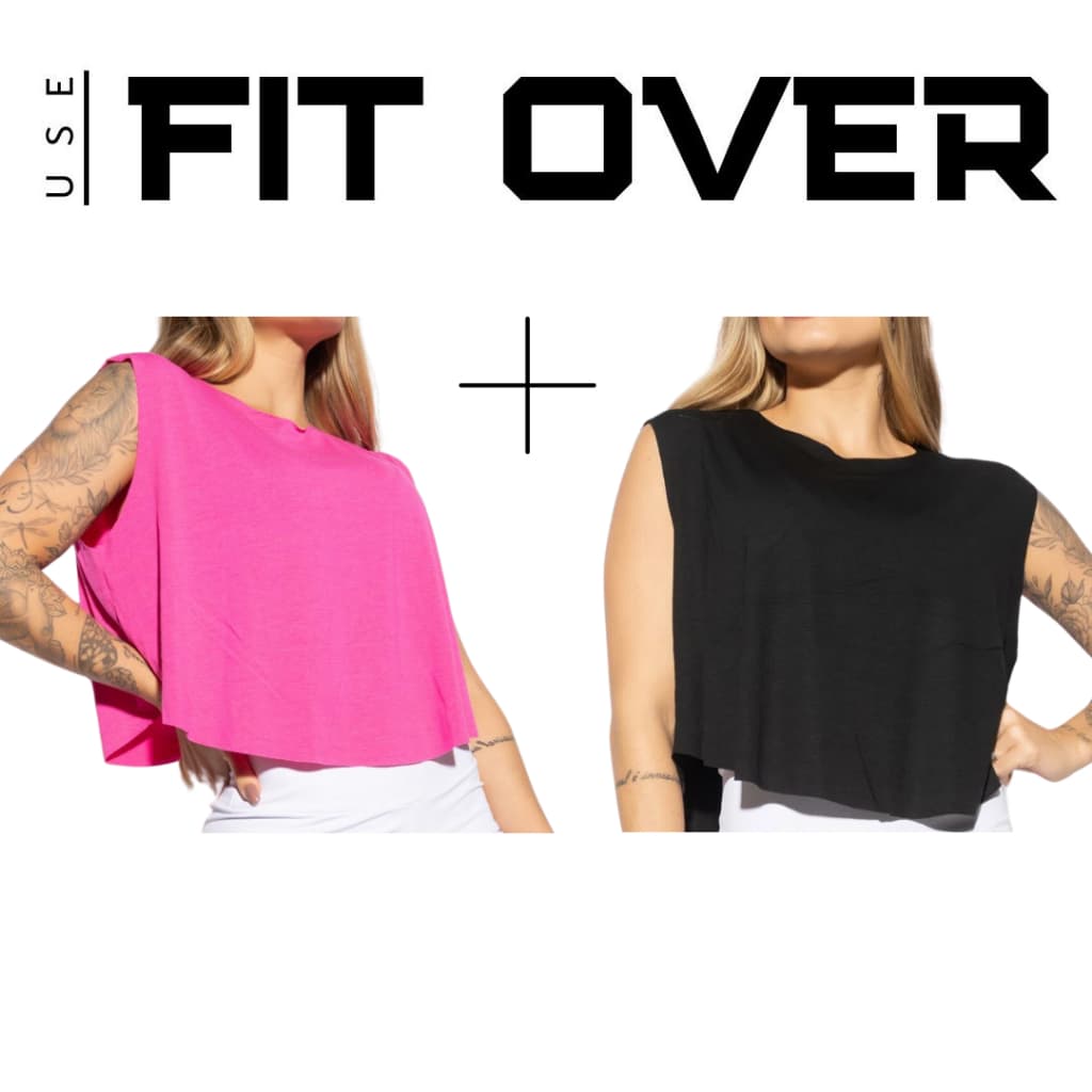 Kit 2 croppeds fitness  academia  crossfit fit over