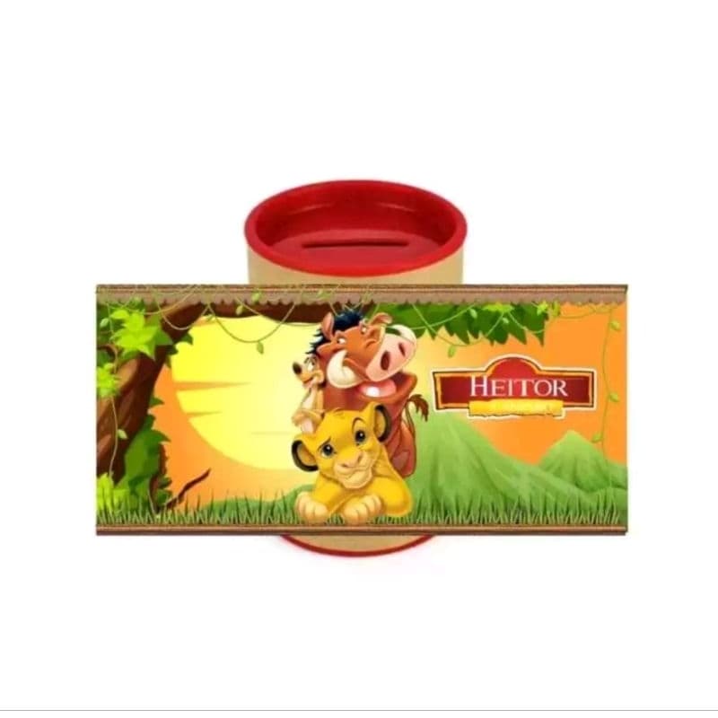 10 cofrinho personalizado rei leão